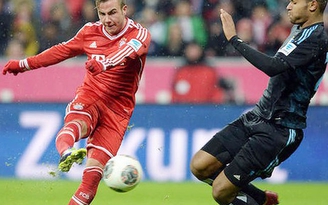 Hamburg kiên cường thủ hòa Bayern Munich